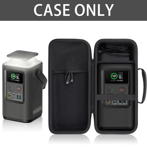co2CREA Hard Travel Case Compatible with Anker PowerCore Reserve 192Wh Power Bank 60,000mAh LiFePO4 Portable Charger 60W Portable Power, Black Case - co2CREA (1)