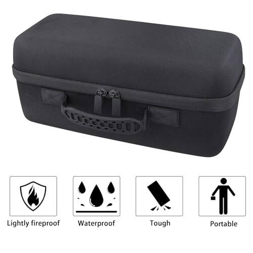 co2CREA Hard Travel Case Compatible with Anker PowerCore Reserve 192Wh Power Bank 60,000mAh LiFePO4 Portable Charger 60W Portable Power, Black Case - 6