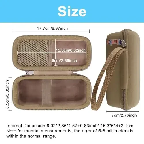 khanka Case for Anker Prime Power Bank 12000mAh 130W/20000mAh 200W,Case Only (Golden) - 5