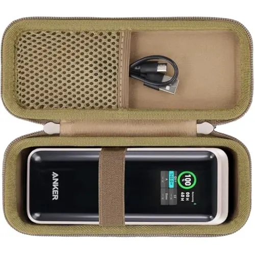 khanka Case for Anker Prime Power Bank 27650mAh 250W,Case Only (Golden). 