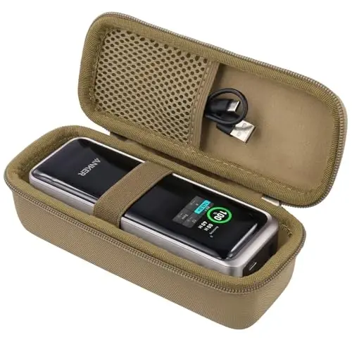 khanka Case for Anker Prime Power Bank 27650mAh 250W,Case Only (Golden). - 3