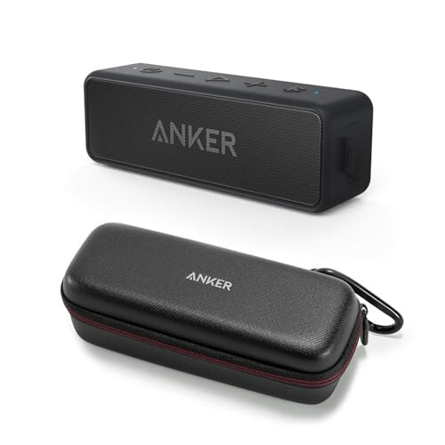 Anker Soundcore 2 Bluetooth Speaker Bundle with Official Travel Case - 1