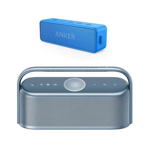 Anker Soundcore 2 Portable Bluetooth Speaker & Soundcore Motion X600 Portable Bluetooth Speaker with Spatial Audio, 50W Sound, IPX7 Waterproof - 1