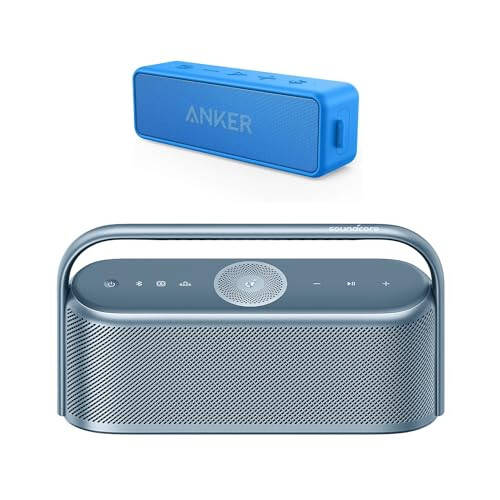 Anker Soundcore 2 Portable Bluetooth Speaker & Soundcore Motion X600 Portable Bluetooth Speaker with Spatial Audio, 50W Sound, IPX7 Waterproof - 1