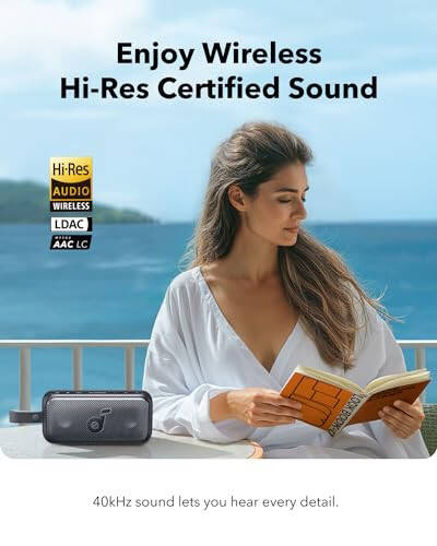 Anker Soundcore 2 & Soundcore Motion 300 Taşınabilir Hoparlör, Kablosuz Yüksek Çözünürlüklü Sesli Bluetooth Hoparlör, SmartTune Teknolojisi, 30W Stereo Ses, 30W Oynatma ve IPX7 Su Geçirmez - 6