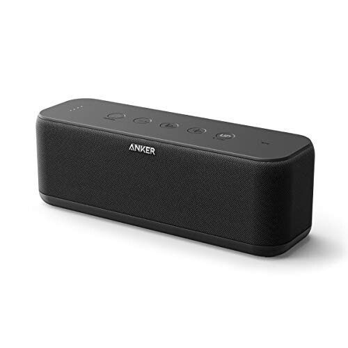 Anker SoundCore Boost 20W Bluetooth Hoparlör BassUp Teknolojisi ile - 12 Saat Çalma Süresi, IPX5 Suya Dayanıklı, 66ft Bluetooth Menzilli Taşınabilir Pil / Üstün Ses ve Bas (Yenilenmiş) - 1