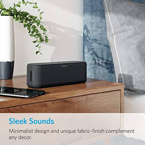 Anker SoundCore Boost 20W Bluetooth Karnay BassUp Texnologiyasi bilan - 12 soat o'ynash vaqti, IPX5 Suvdan himoyalangan, 66 fut Bluetooth diapazonli Portativ Batareya / Ajoyib Ovoz va Baslar (Yangilangan) - 5