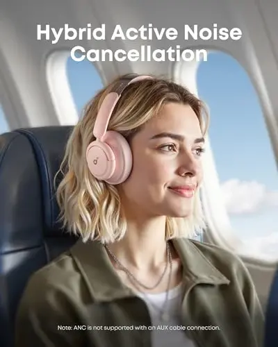 soundcore Life Q30 by Anker, Hybrid Active Noise Cancelling Headphones with Multiple Modes, Hi-Res Sound, Custom EQ via App, 50H Playtime, Comfortable Fit, Bluetooth, Multipoint Connection - 3