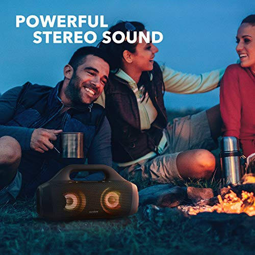 Anker Soundcore Select Pro, BassUp Texnologiyasi bilan ochiq havoda Bluetooth Karnay, IPX7 Su o'tkazmaydigan, 16 soat o'ynash vaqti, Ilova, LED chiroqlari, O'rnatilgan tutqich, Tashqi muhit uchun ko'chma Bluetooth Karnay, Lager - 2