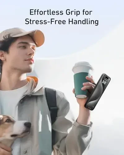 Anker Ultra Magnetic for iPhone 15 Pro Case bilan Sturdy 360° Halqa Sehpası, Military-Grade Shockproof iPhone 15 Pro Kickstand MagSafe bilan mos keluvchi (Qora) - 4