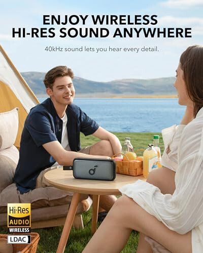 Anker Upgraded, Soundcore Boost Bluetooth-динамик & Soundcore Motion 300 Портативный динамик, Bluetooth-динамик с беспроводным Hi-Res звуком, технология SmartTune, 30 Вт стерео звук, 30 Вт воспроизведение и IPX7 - 4