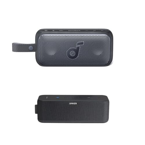 Anker Upgraded, Soundcore Boost Bluetooth Speaker & Soundcore Motion 300 Portable Speaker, Bluetooth Speaker with Wireless Hi-Res Sound, SmartTune Technology, 30W Stereo Sound, 30W Playback, and IPX7 - 1