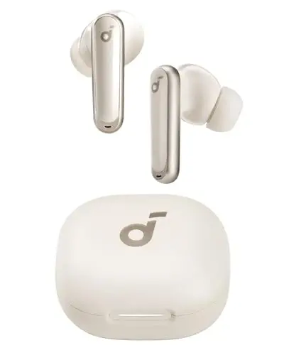 Soundcore P40i by Anker, Noise Cancelling Wireless Earbuds, Adaptive Noise Cancelling to Environments, Heavy Bass, 60H Playtime, 2-in-1 Case and Phone Stand, IPX5, Wireless Charging, Bluetooth 5.3 - 1
