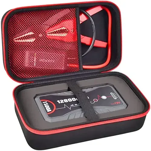 ANKHOH Carrying Case Compatible with NEXPOW Car Jump Starter, Fits for 1500A Peak 12800mAh Battery Starter Q10S/ T11F, Portable Storage Box for Car Battery Charger and Jumper Cables(Case ONLY) - ANKHOH