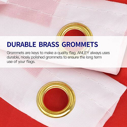 ANLEY Fly Breeze 3x5 Feet Qozog'iston Bayrog'i - Yorqin Rang va O'chishga Chidamli - Tuval Sarlavha va Ikki Qavatli Tikilgan - Qozog'iston Respublikasi Bayroqlari Polyester Brass Grommets bilan 3 X 5 FT - 4