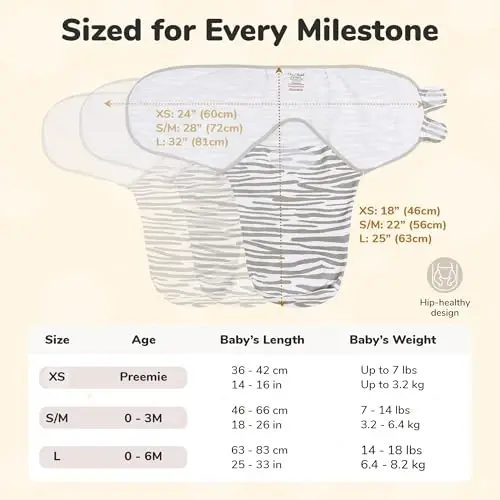 Mama Cheetah Preemie Swaddle Sack, Organic Swaddling Sleep Sacks for Preemies, Preemie Swaddle Blanket Wrap, Easy Swaddles for Premature Baby Boy Girl 4-7 lbs, Newborn Essentials, 3-Pack, Grey - 4