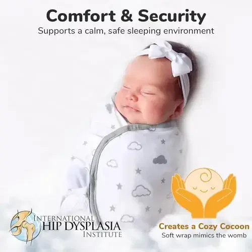 Mama Cheetah Preemie Swaddle Sack, Organic Cotton Swaddling Sleep Sacks, Preemie Swaddle Blanket Wrap, Easy Swaddles for Premature Baby Boy Girl 4-7 lbs, Newborn Essentials, 4-Pack, 4-pack Grey - 3