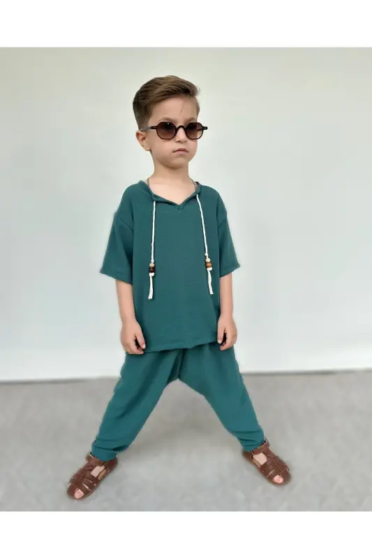 Anne-Çocuk Kombin Şalvar Takım - BARIN KIDS