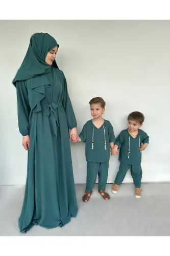 Anne-Çocuk Kombin Şalvar Takım - BARIN KIDS (1)
