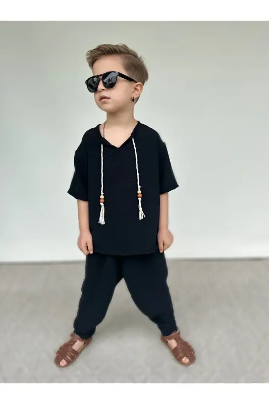 Anne-Çocuk Kombin Şalvar Takım - BARIN KIDS