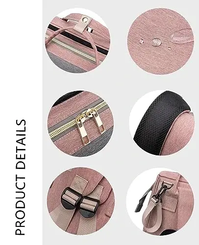 houscly Green Diaper Bag Backpack for Mom: Baby Bags for Boys Girls Toddler Women Men Large Back Pack Diapers Bag Big Travel Pañaleras Modernas Para Bebe Niña Unisex Newborn Essential Baby Registry - 5