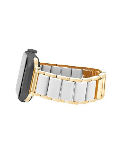 Anne Klein Kauçuk Kaplı Moda Bileklik Apple Watch İçin, Güvenli, Ayarlanabilir, Apple Watch Değiştirme Bant, Çoğu Bileğe Uyar - 2