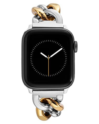 Anne Klein Moda Zincir Bileklik Apple Watch için, Güvenli, Ayarlanabilir, Apple Watch Değiştirme Kayışı, Çoğu Bileğe Uyar - 1