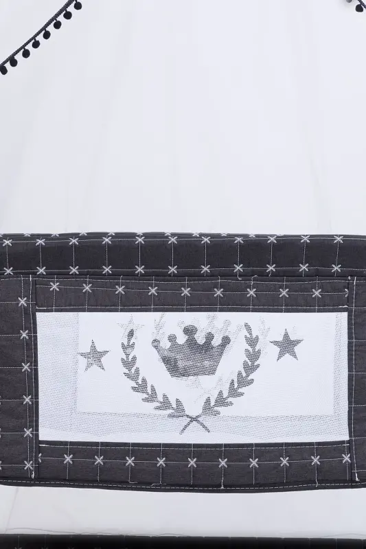 Anne Yanı Sepet Beşik Tekerlekli Lüks Beşik-Koyu Gri - 3