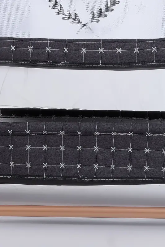 Anne Yanı Sepet Beşik Tekerlekli Lüks Beşik-Koyu Gri - 7