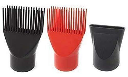 Annie - Hot and Hotter Salon Turbo Pro-2000 Ionic Hair Dryer - Red - Ceramic - (2) Hair Pick Attachments and (1) Concentrator Attachment - 4