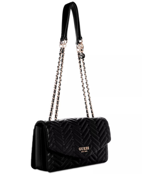 Anning Small Quilted Convertible Crossbody Flap Black - 4