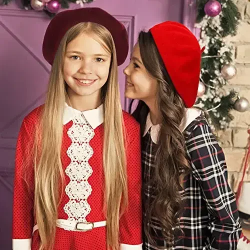 Anteer 6 dona junli beret shlyapa Frantsuzcha uslubdagi shapkalar Moda ayollar beretlari Ayollar qizlar uchun beret shapkalari - 3