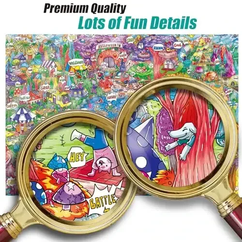 Antelope - 1000 Piece Puzzle for Adults, Cat Campsite Jigsaw Puzzles 1000 Pieces, High Resolution, Matte Finish, Smooth Edging, No Dust Creative Artistic Puzzle - 4