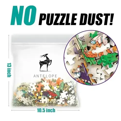 Antelope - 1000 Piece Puzzle for Adults, Cat Campsite Jigsaw Puzzles 1000 Pieces, High Resolution, Matte Finish, Smooth Edging, No Dust Creative Artistic Puzzle - 5