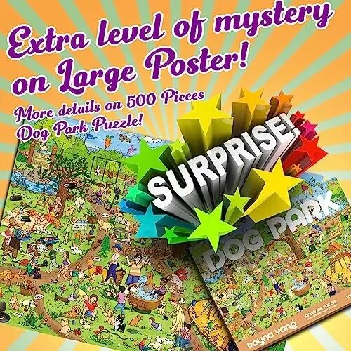 Antelope - 1000 Piece Puzzle for Adults, Dog Park Jigsaw Puzzles 1000 Pieces - 1000 Pieces High Resolution, Matte Finish, Smooth Edging, No Dust Leisure Animal Puzzle (Pack of 2) - 3