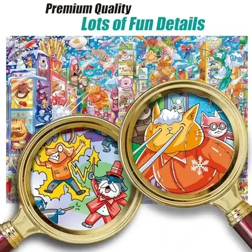 Antelope - 1000 Piece Puzzle for Adults, Time Square Adventure Jigsaw Puzzles 1000 Pieces, High Resolution, Matte Finish, Smooth Edging, No Dust Creative Artistic Puzzle - 4