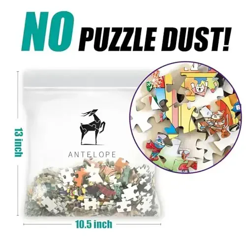Antelope - 1000 Piece Puzzle for Adults, Time Square Adventure Jigsaw Puzzles 1000 Pieces, High Resolution, Matte Finish, Smooth Edging, No Dust Creative Artistic Puzzle - 5