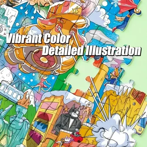 Antelope - 1000 Piece Puzzle for Adults, Time Square Adventure Jigsaw Puzzles 1000 Pieces, High Resolution, Matte Finish, Smooth Edging, No Dust Creative Artistic Puzzle - 6