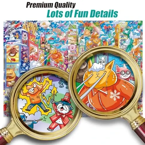 Antelope - 1000 Piece Puzzle for Adults, Time Square Adventure Jigsaw Puzzles 1000 Pieces, High Resolution, Matte Finish, Smooth Edging, No Dust Creative Artistic Puzzle - 4