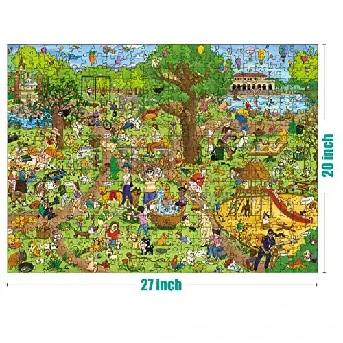 Antelope - 500 Piece Large Format Jigsaw Puzzle for Adults, Dog Park Jigsaw Puzzles 500 Pieces, Large Pieces, No Dust Puzzles for Senior Citizen, 500 PC, Non-Glare Finish, Interlock Smoothly - 5