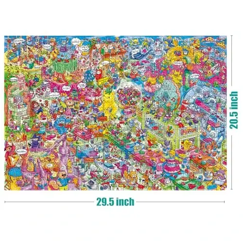 Antelope - Kattalar uchun 1000 bo'lakli boshqotirma, Catndyland Jigsaw Puzzles 1000 bo'lak, Yuqori aniqlik, Mat qoplama, Silliq qirralar, Changsiz Ijodiy badiiy boshqotirma - ANTELOPE (1)