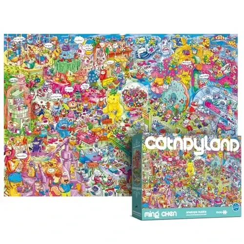 Antelope - Kattalar uchun 1000 qismli jumboq, Catndyland Jigsaw Puzzles 1000 dona, Yuqori aniqlik, Mat qoplama, Silliq qirralar, Changsiz ijodiy badiiy jumboq - 1