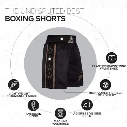 Anthem Athletics Classic Boxing Shorts for Men & Women - Machine Washable Boxer Trunks Costume Muay Thai - 4