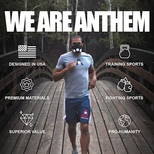 Anthem Athletics erkaklar va ayollar uchun klassik boks shortlari - Mashinada yuvish mumkin bo'lgan bokschilar, tanalar, kostyum, Muay Thai - 6