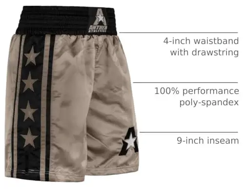 Anthem Athletics erkaklar va ayollar uchun klassik boks shortlari - Mashinada yuvish mumkin bo'lgan bokschilar tanasi Kostyum Muay Tay 