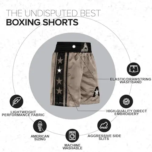 Anthem Athletics Classic Boxing Shorts for Men & Women - Machine Washable Boxer Trunks Costume Muay Thai - 6
