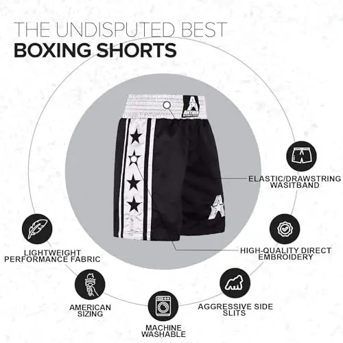 Anthem Athletics Classic Boxing Shorts for Men & Women - Machine Washable Boxer Trunks Costume Muay Thai - 6