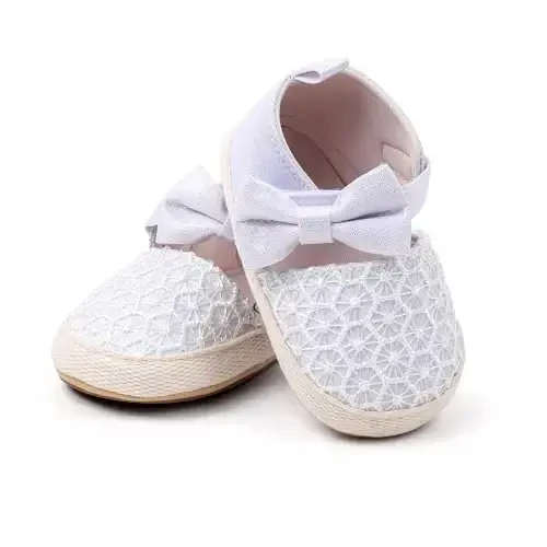 Antheron Baby Girls Mary Jane Flats Yumshoq taglikli chaqaloq mokasinlari Gullari yaltiroq yosh bolalar malika ko'ylak poyabzallari - 5