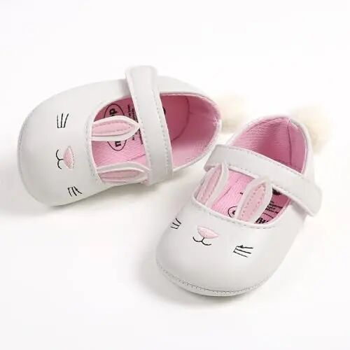 Antheron Baby Girls Mary Jane Flats Soft Sole Infant Moccasins Floral Sparkly Toddler Princess Dress Shoes - 6