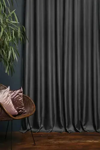 Anthracite Blackout Sun-Proof Blackout Curtain - Anthracite - 3